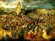 Pieter Bruegel vagen till golgata oil on canvas